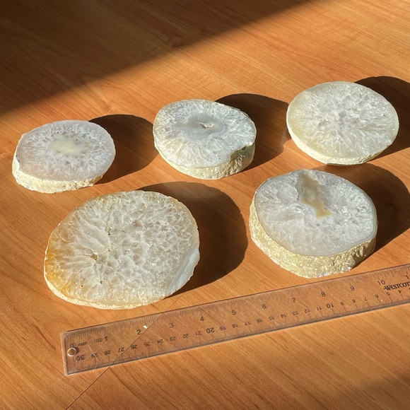 5pc Agate Slab Lot - Picture 7 of 7